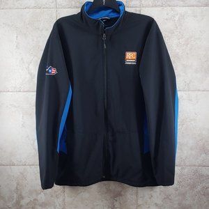 Color Block Embroidered Full Zip Port Authority Waterproof Jacket Parka Size 3XL